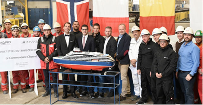 PONANT’s new exploration vessel begins construction