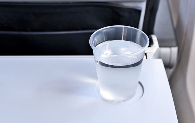 Passenger asked for water on a budget airline but was served this instead