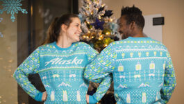 Alaska Airlines can’t get enough of ugly holiday sweaters