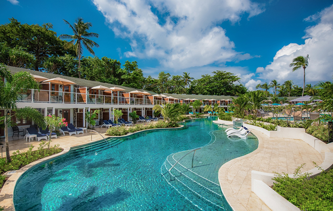 New swim-up rooms make their debut at Sandals Halcyon Beach Resort, replacing 4 categories