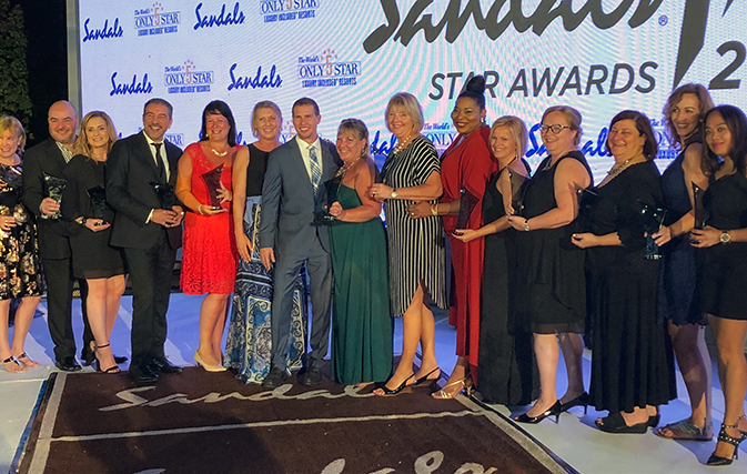 Sandals celebrates top performing agents at 17th annual STAR Awards