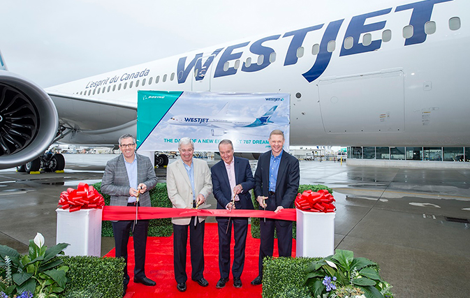 WestJet’s global era begins with delivery of its first B787-9 Dreamliner