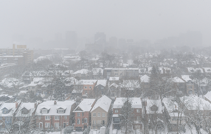 Storm moves east, dumping snow and closing schools throughout the Maritimes