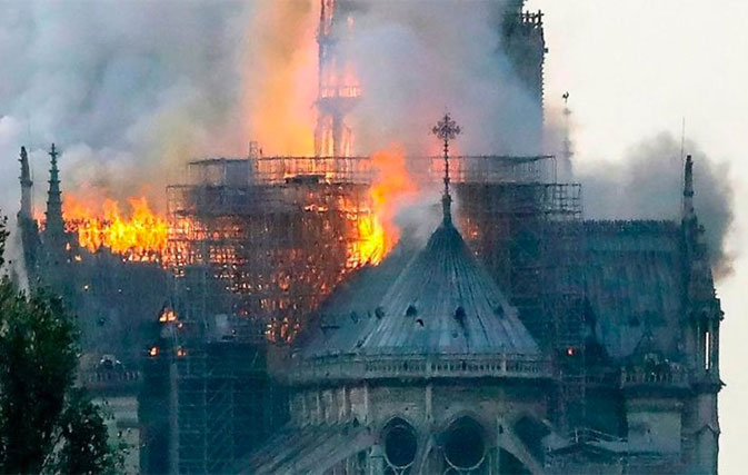 Catastrophic fire engulfs Notre Dame Cathedral in Paris