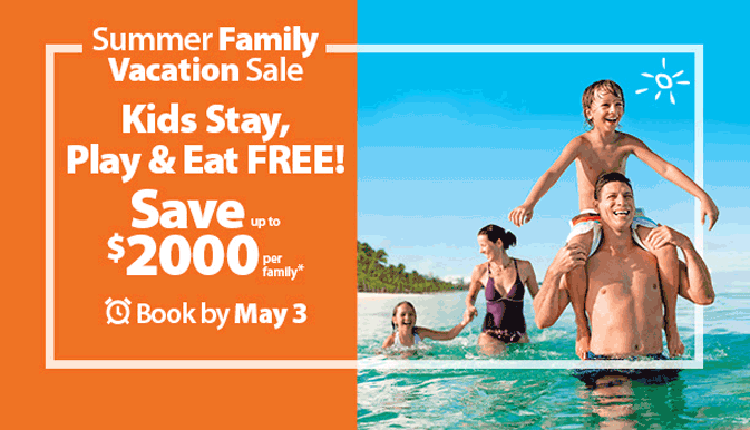 Up to $2,000 off with Sunwing’s Summer Family Vacation Sale