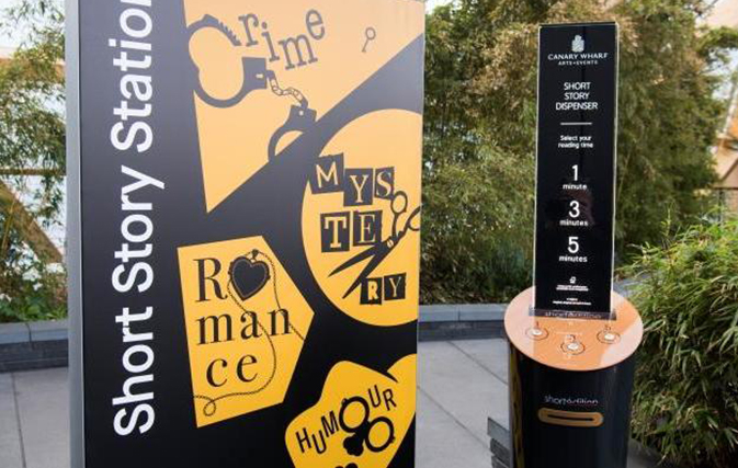 Vending machines that spit out short stories make their way to London