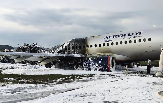 Experts hunt for reason why 41 died in Moscow plane fire