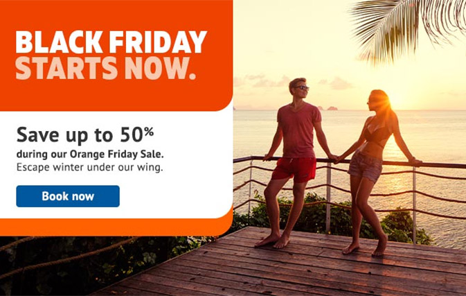 Sunwing’s popular Orange Friday sale is back, with up to 50% off