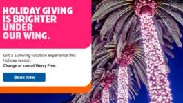 Giving the gift of travel this holiday season, with Sunwing