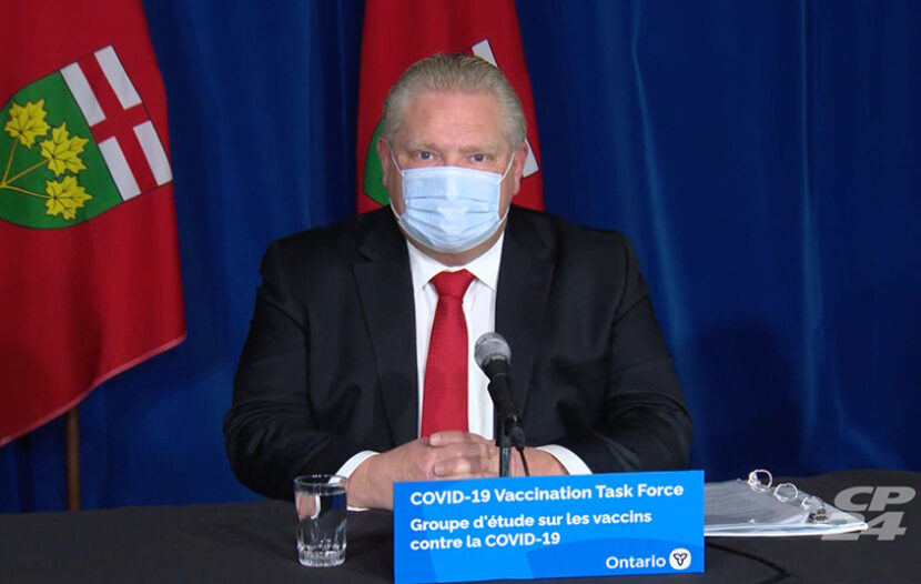 “Close down any travel” into Canada, except for Canadians coming home, says Ford