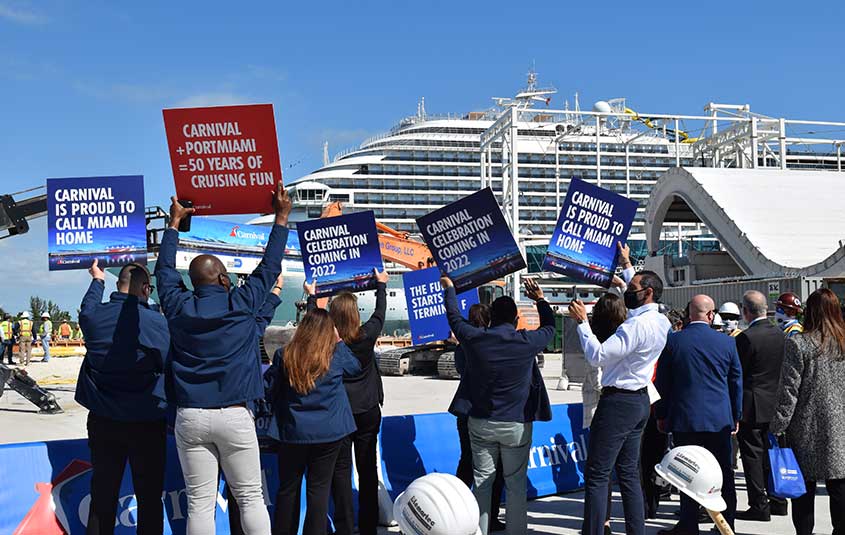 PortMiami breaks ground on Terminal F, future home of Carnival Celebration