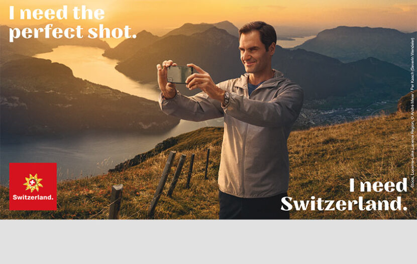 Roger Federer is Switzerland Tourism’s new brand ambassador