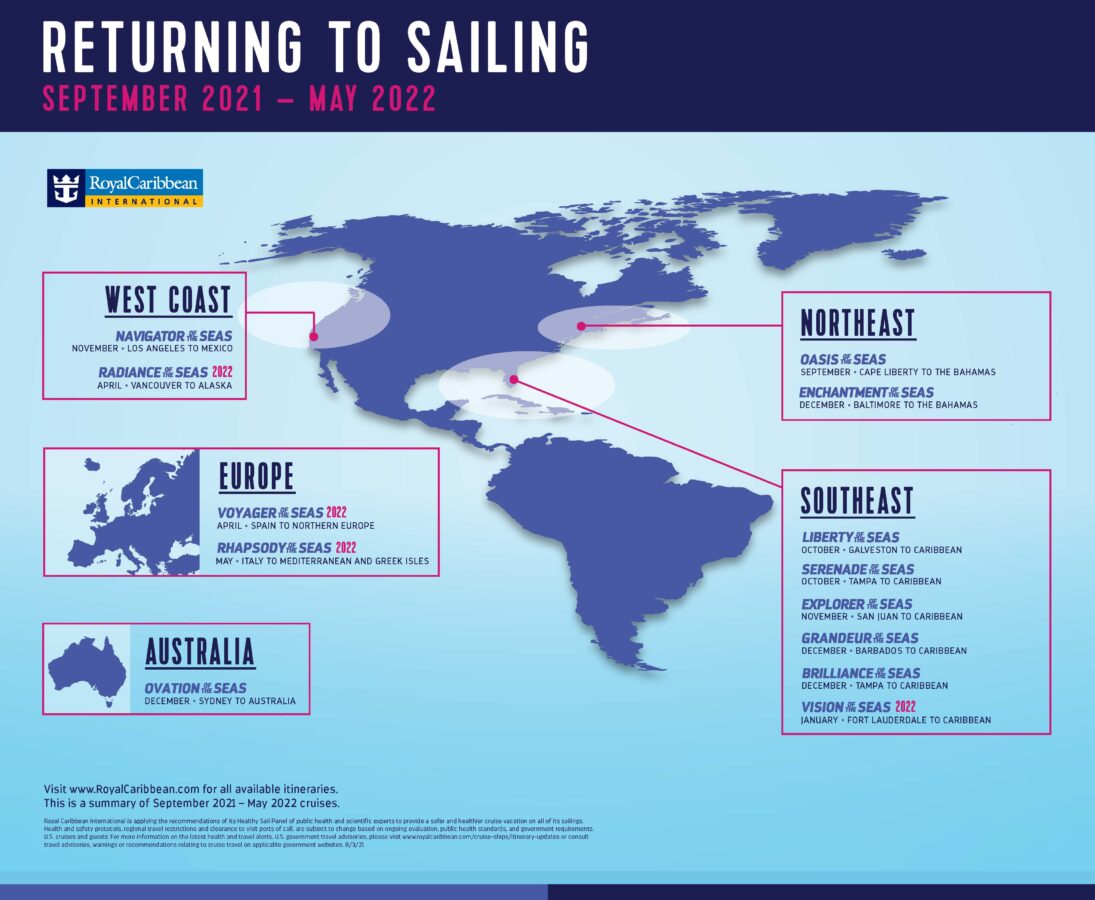 Royal Caribbean’s full fleet to return by spring 2022 Travelweek