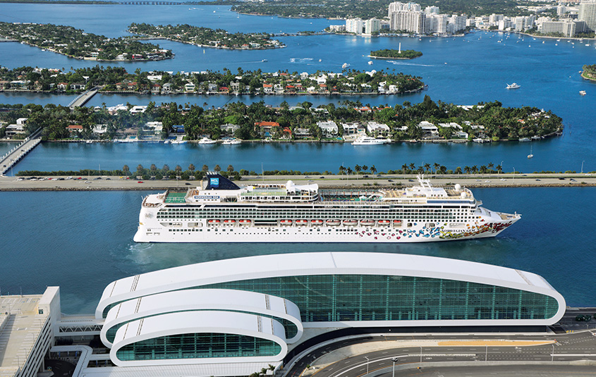 NCL sails out of Miami for the first time in 17 months 
