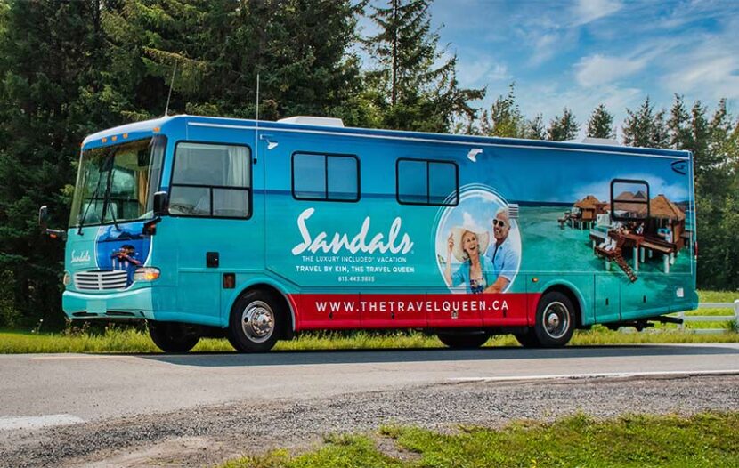 Keep your eye out for Canada’s first-ever Sandals-wrapped RV