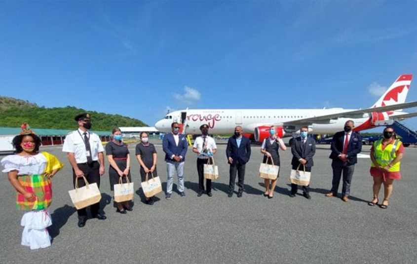 Saint Lucia welcomes back Air Canada Rouge, with more airlines to come