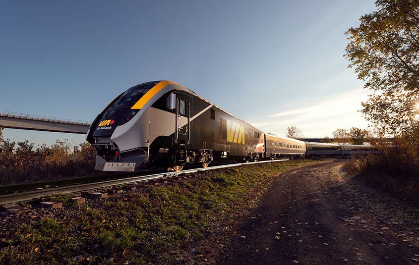 New-look VIA Rail trains mark the beginning of a new era for rail travel on the Quebec City - Windsor corridor