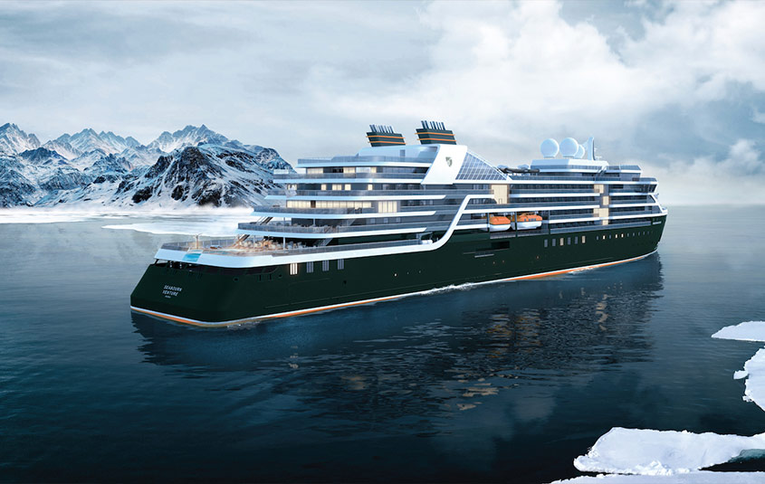 Seabourn announces 2023 voyages on its two new expedition ships