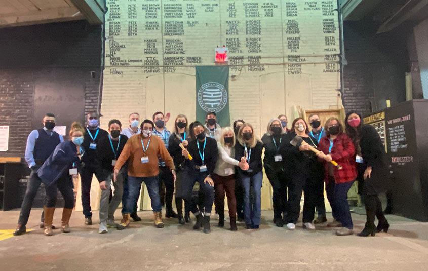 Axe-throwing makes for a fun night for TPI and suppliers