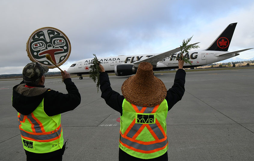 Air Canada celebrates first charter flight to the Olympics