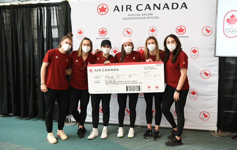 Air Canada celebrates first charter flight to the Olympics