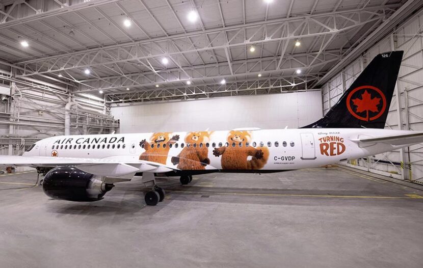 Air Canada unveils themed livery ahead of ‘Turning Red’ film premiere