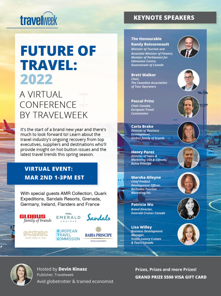 Registration now open for ‘Future of Travel: 2022’ taking place Wednesday, March 2