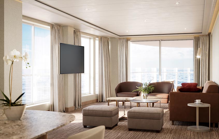 First look at Silversea’s Silver Nova, with 7 new suite categories