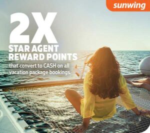 Earn 2x the points with Sunwing’s ‘Walking On Sunshine Sale’