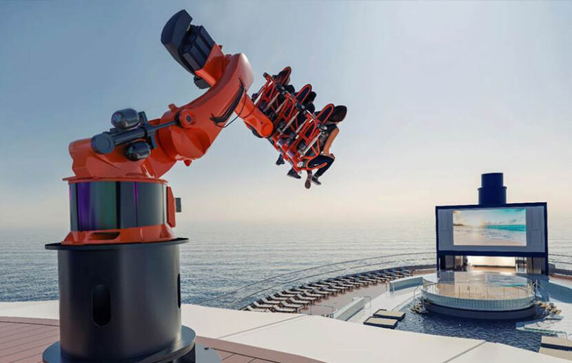 ROBOTRON tops the list of attractions on MSC Seascape