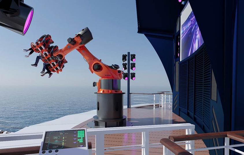 ROBOTRON tops the list of attractions on MSC Seascape