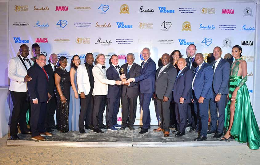 Sandals Resorts International honoured at World Travel Awards’ special gala