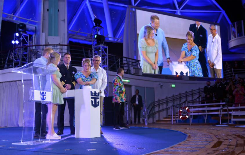 Royal Caribbean officially names Wonder of the Seas - Travelweek