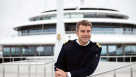 O Captain! Scenic’s Erwan Le Rouzic at the helm of the Scenic Eclipse