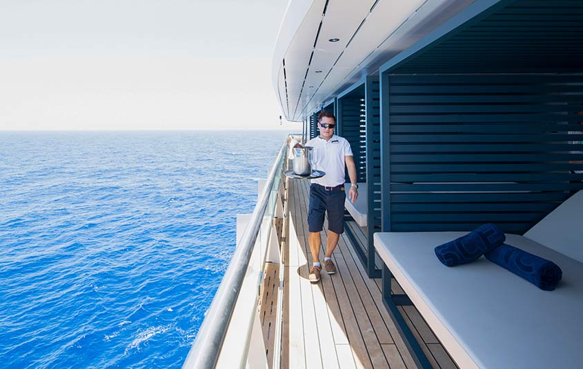 O Captain! Scenic’s Erwan Le Rouzic at the helm of the Scenic Eclipse