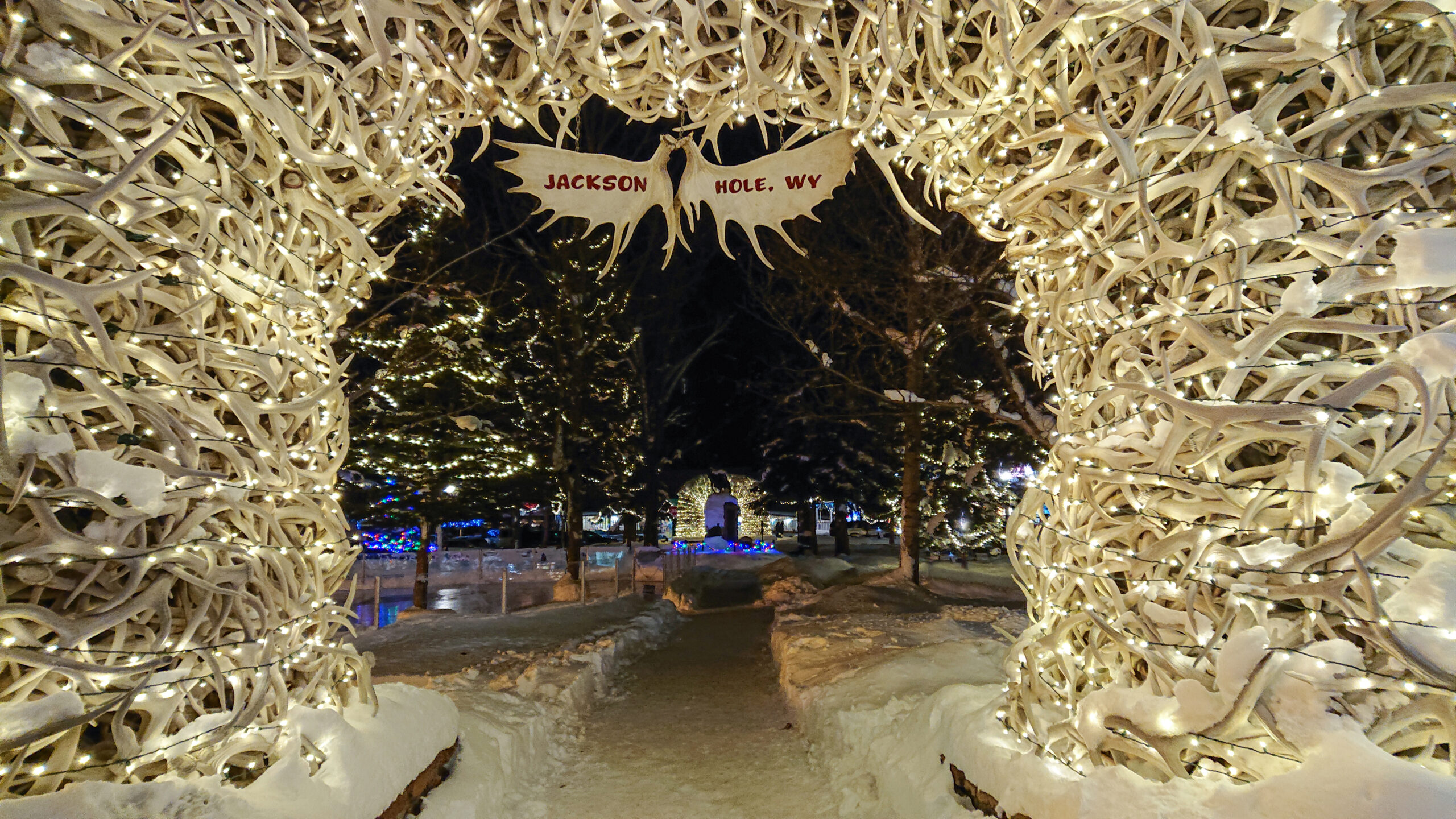 A majestic trio: Jackson Hole Mountain Resort, Jackson, and Grand Teton