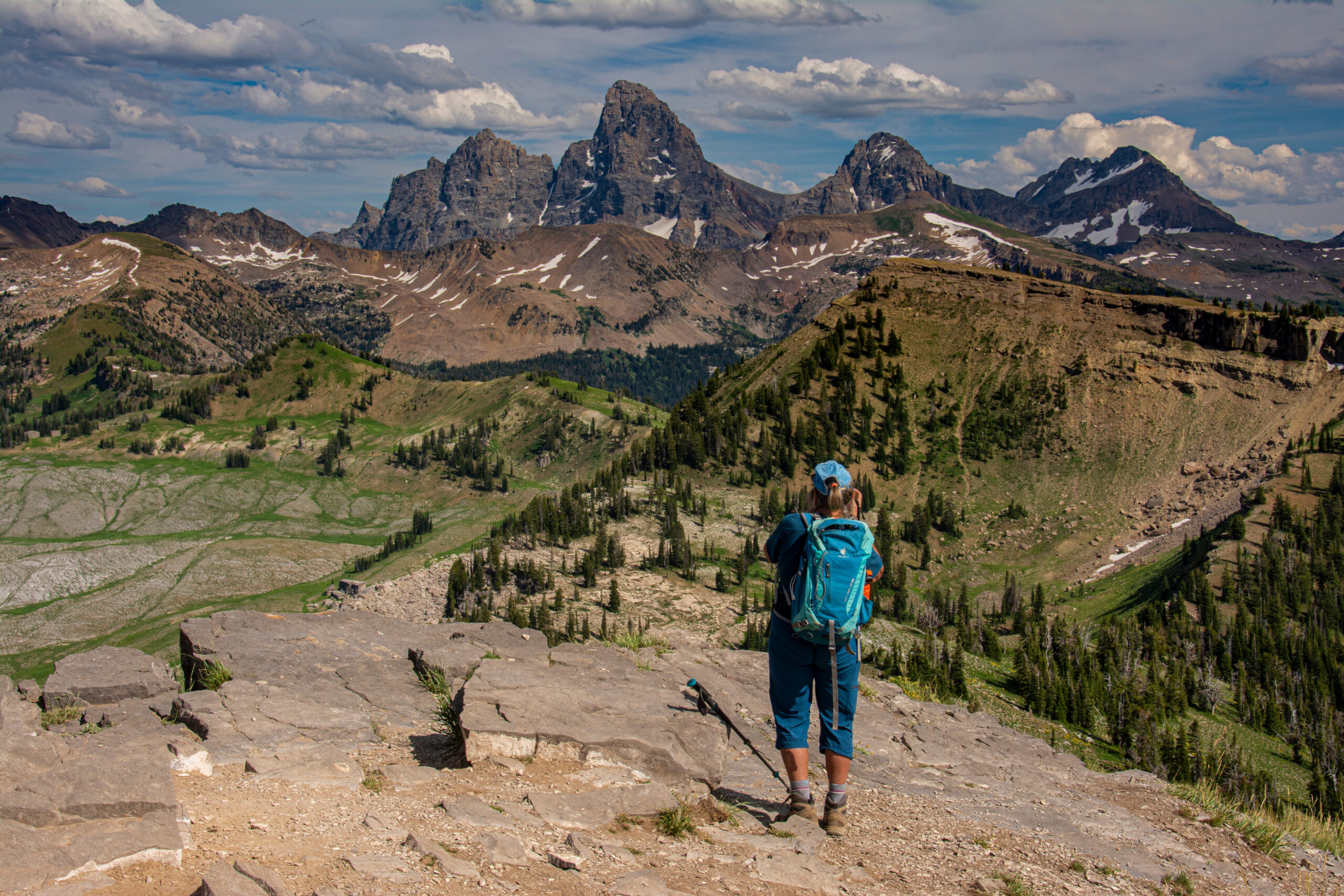 A majestic trio: Jackson Hole Mountain Resort, Jackson, and Grand Teton