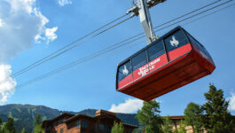 A majestic trio: Jackson Hole Mountain Resort, Jackson, and Grand Teton