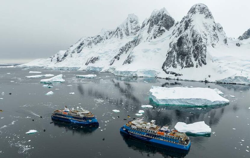 Ocean Victory, Ocean Albatros make connection in Antarctica