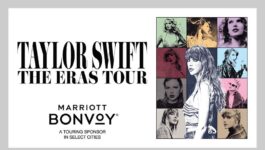 Marriott Bonvoy is a Touring Sponsor of Taylor Swift The Eras Tour in select cities (credit Taylor Swift The Eras Tour)