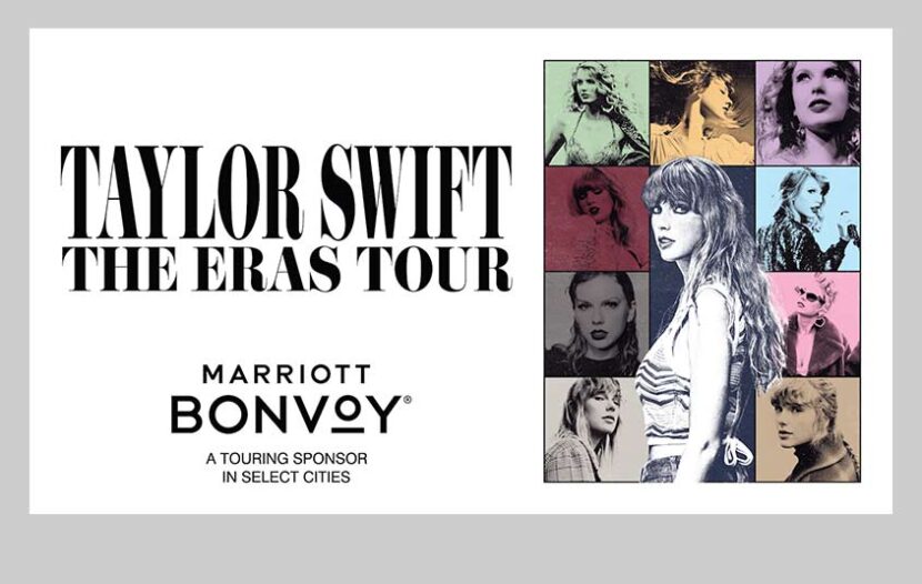 Marriott Bonvoy is a Touring Sponsor of Taylor Swift The Eras Tour in select cities (credit Taylor Swift The Eras Tour)