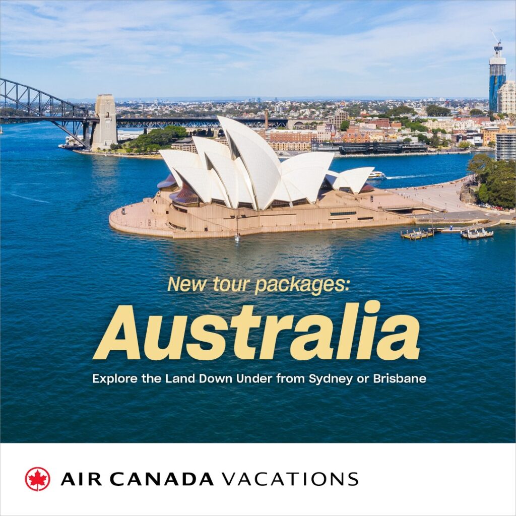 australia tour from canada