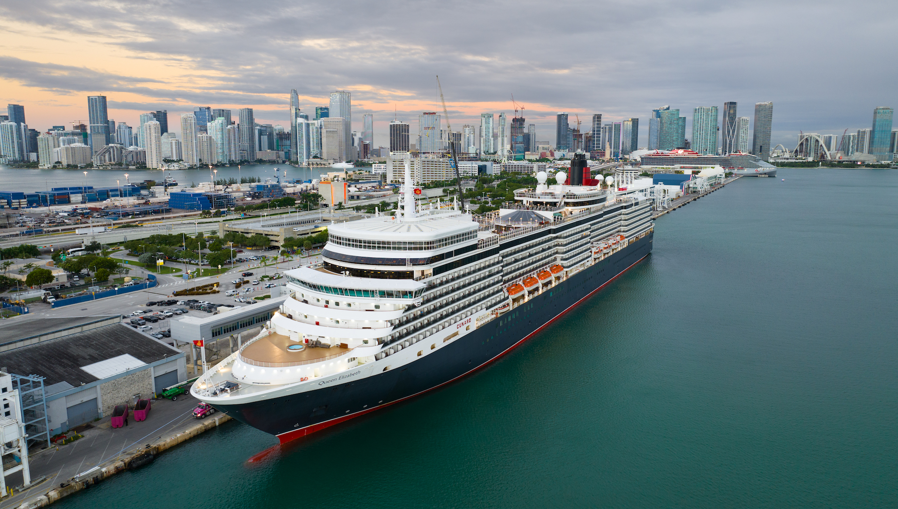 Cunard's Queen Elizabeth makes Miami debut ahead of Caribbean